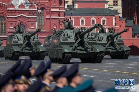 俄罗斯举行胜利日阅兵式彩排